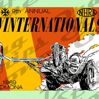 9th Annual NHRA Winternationals Decal (1969)