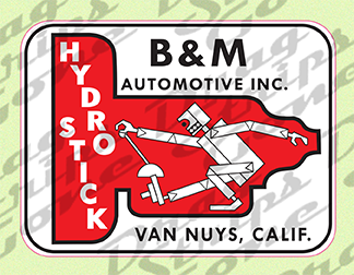 B & M Automotive Hydrostick Decal